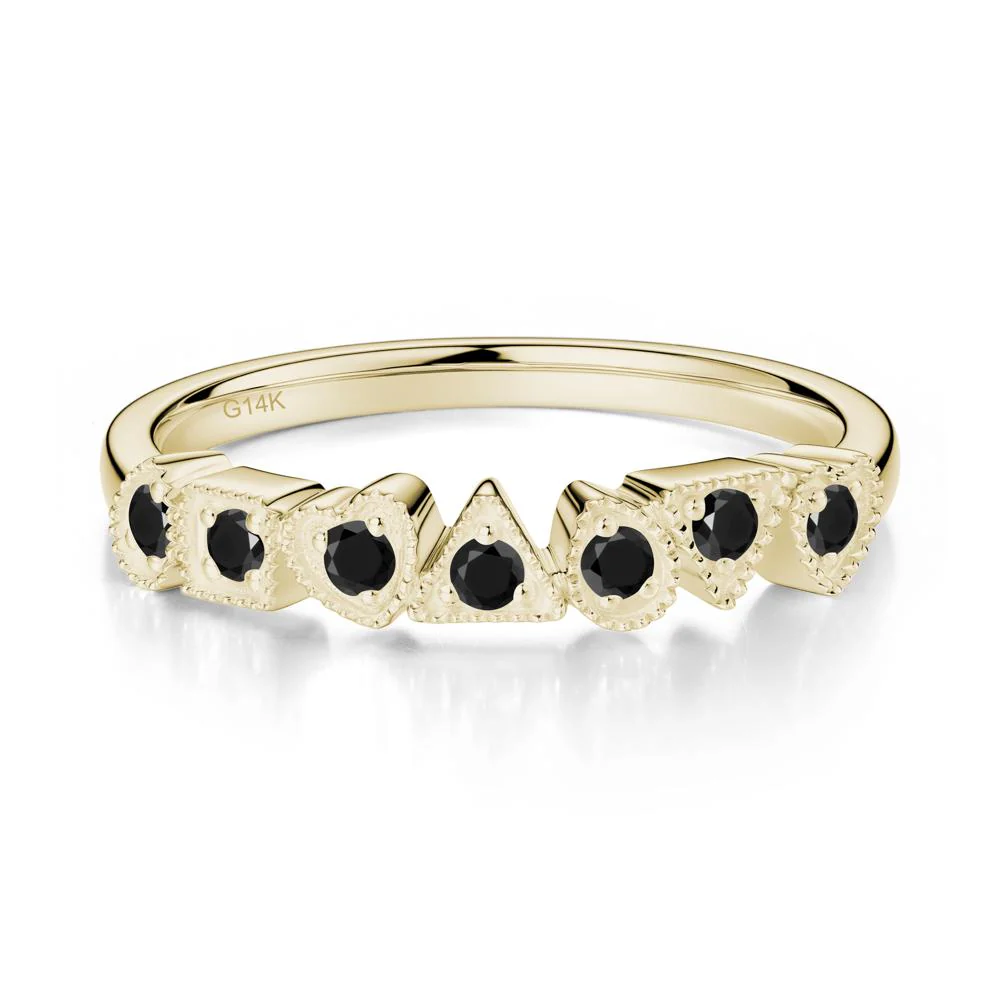 Multi-Shape Black Spinel Ring - Image 3