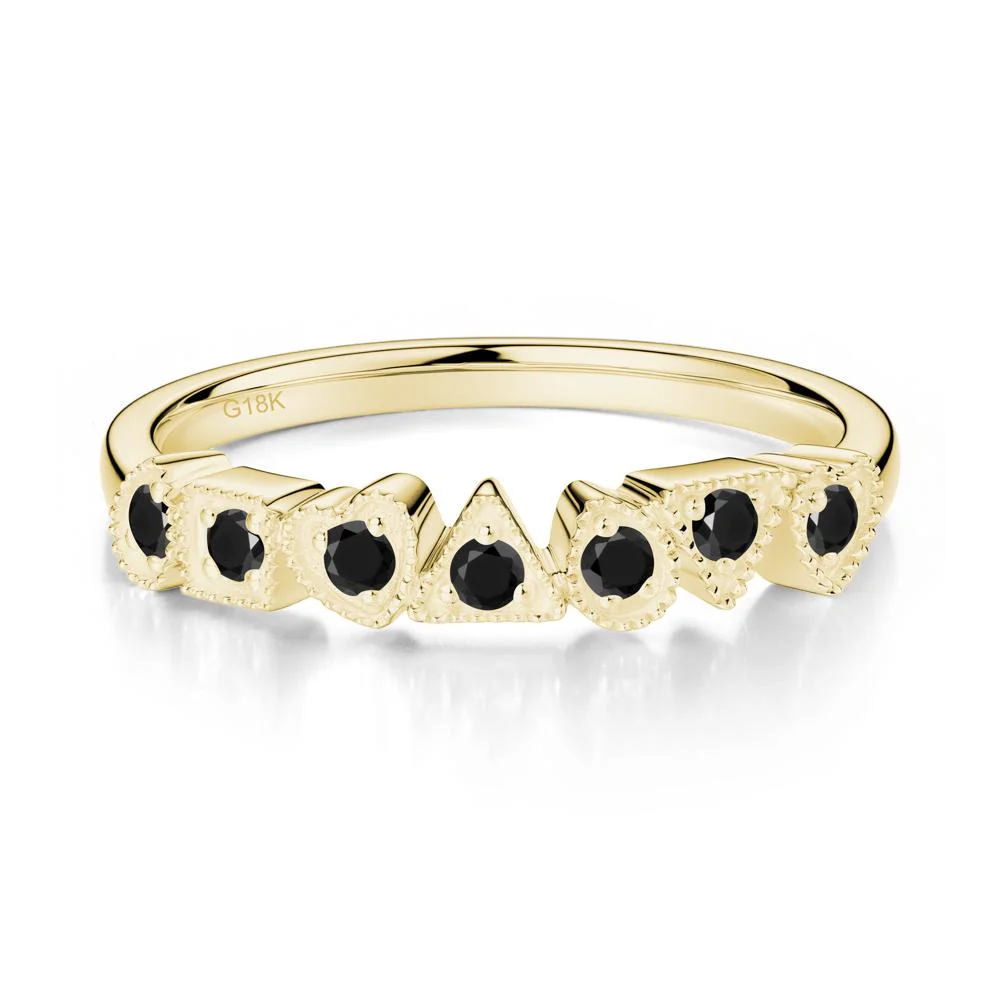 Multi-Shape Black Spinel Ring - Image 4