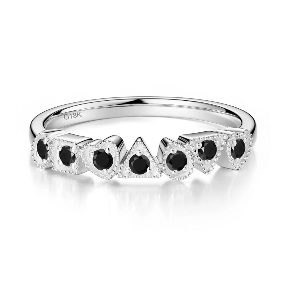 Multi-Shape Black Spinel Ring - Image 7