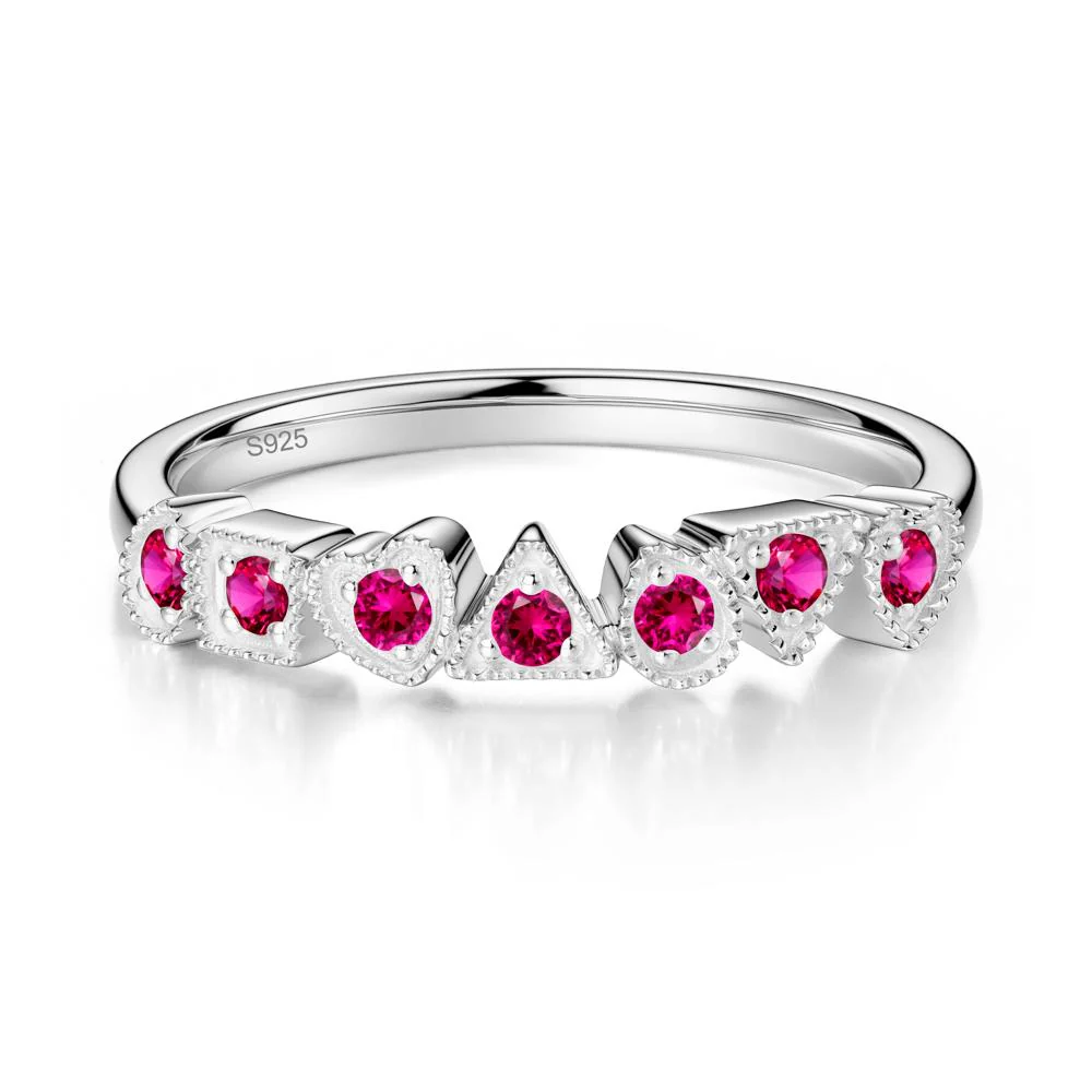 Multi-Shape Ruby Ring - Image 7