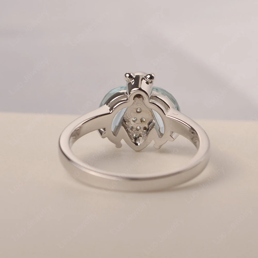 Multi Stone Ladybuy Aquamarine Ring - Image 3
