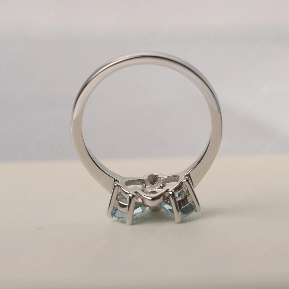 Multi Stone Ladybuy Aquamarine Ring - Image 4