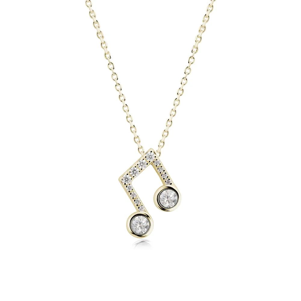 Musical Note Inspired Cubic Zirconia Pendant - Image 9