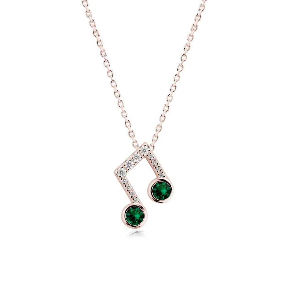 Musical Note Inspired Emerald Pendant - Image 8