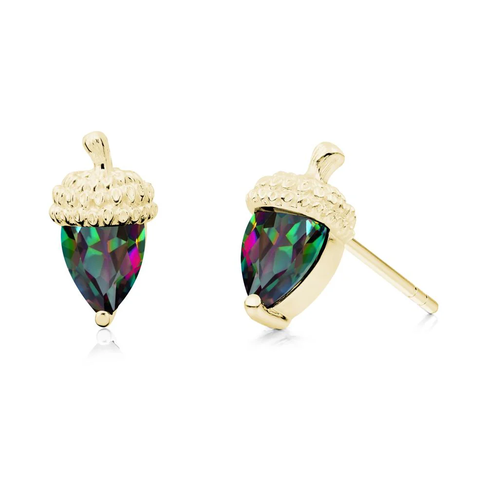 Mystic Topaz Acorn Earrings - Image 5