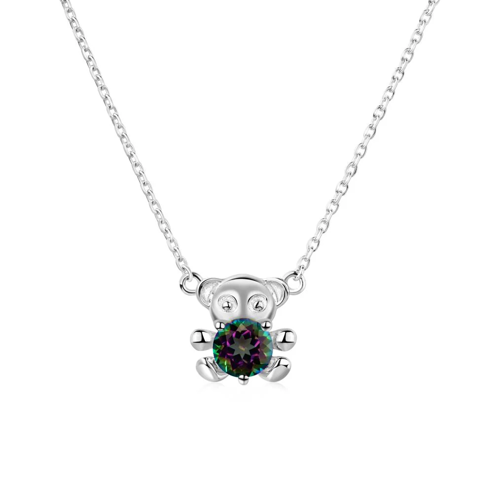 Mystic Topaz Bear Necklace - Image 6