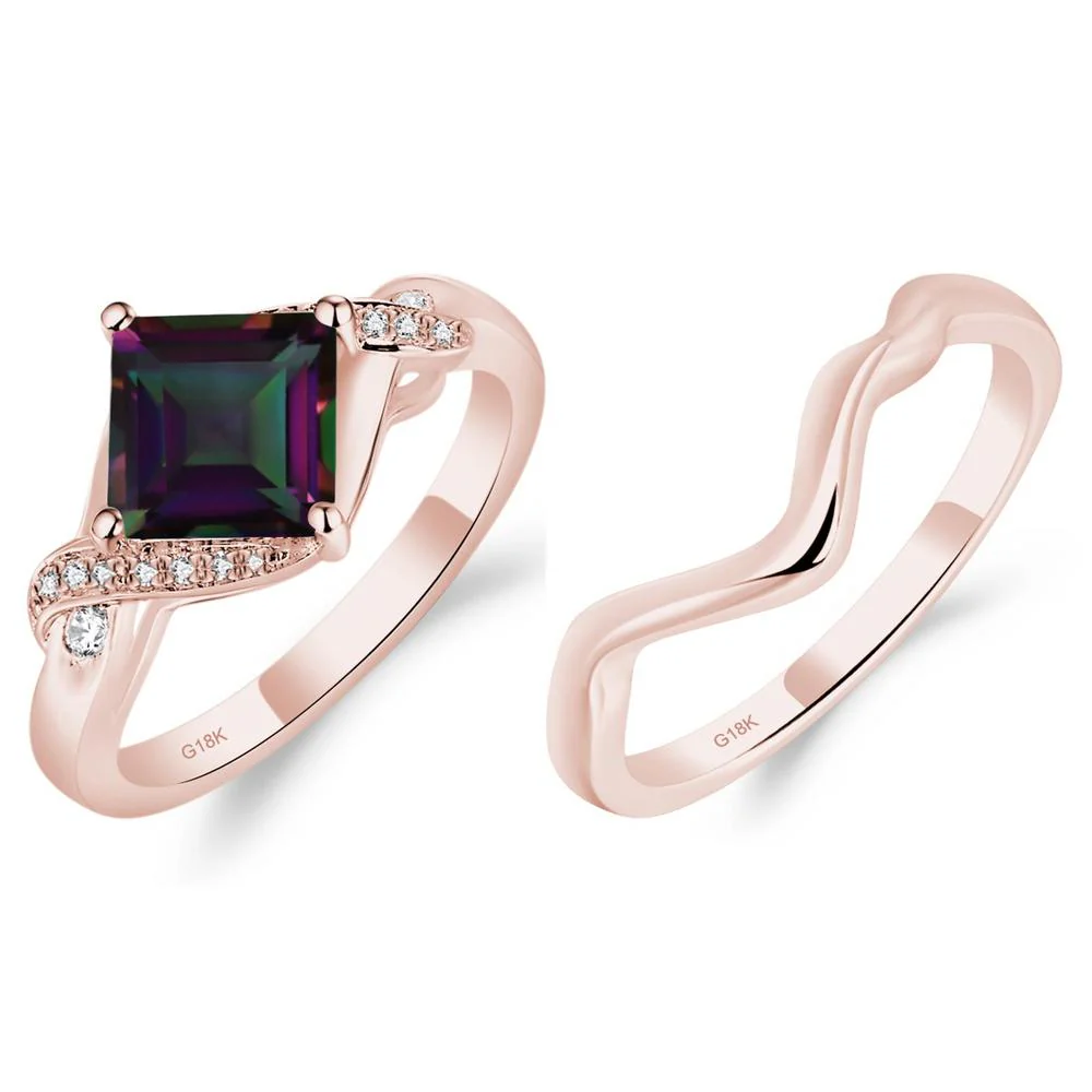 Mystic Topaz Twisted Promise Ring - Image 15