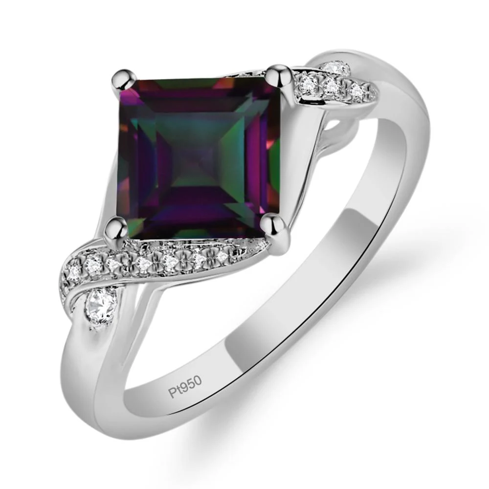 Mystic Topaz Twisted Promise Ring - Image 7