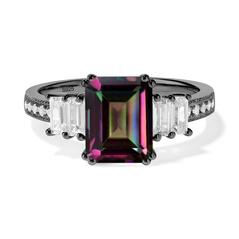 Mystic Topaz Double Prong Engagement Ring - Image 2