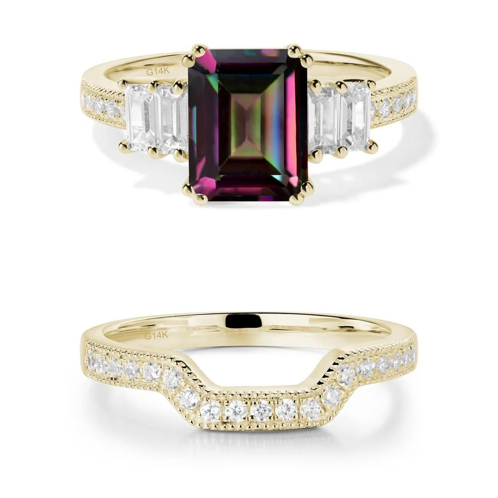 Mystic Topaz Double Prong Engagement Ring - Image 21