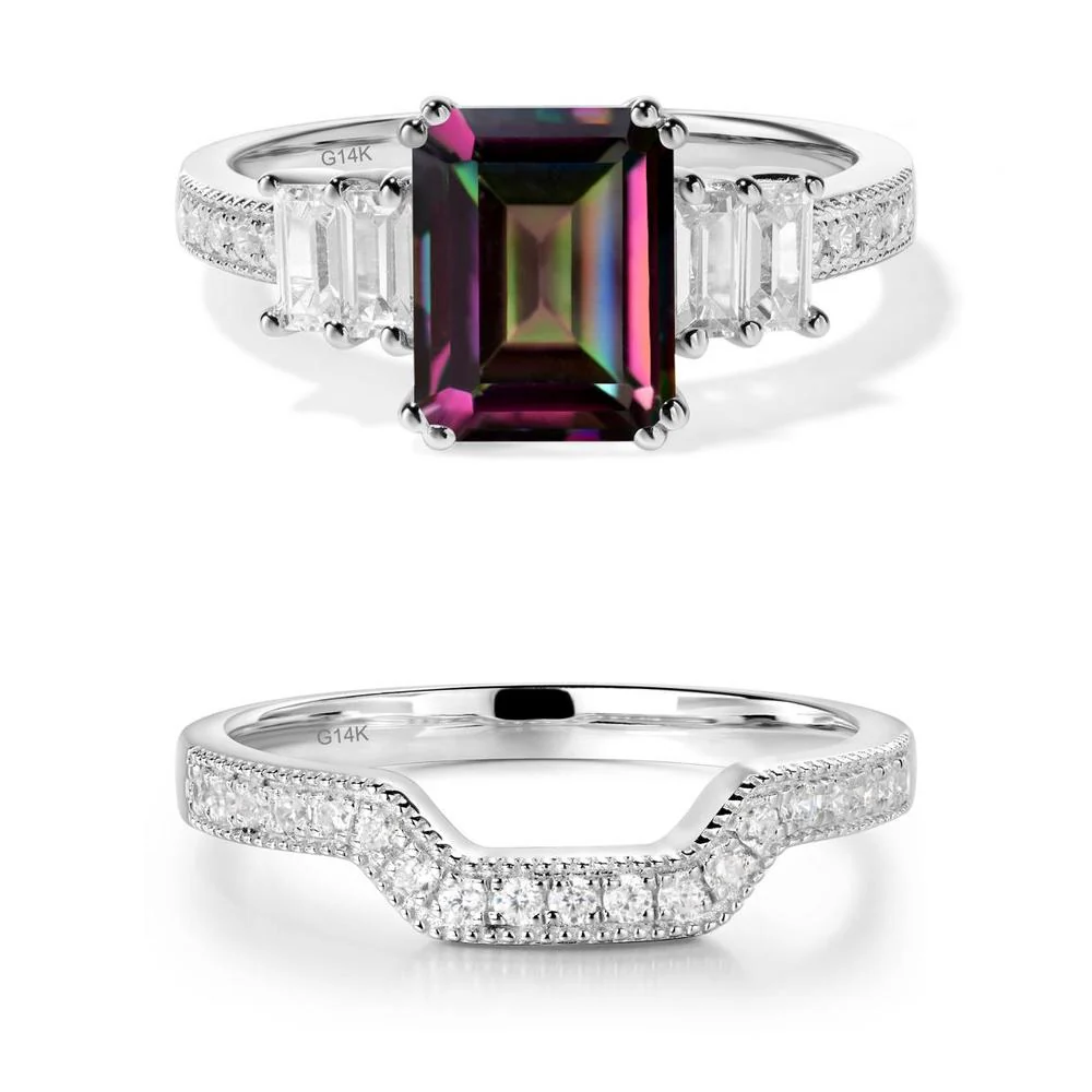 Mystic Topaz Double Prong Engagement Ring - Image 23