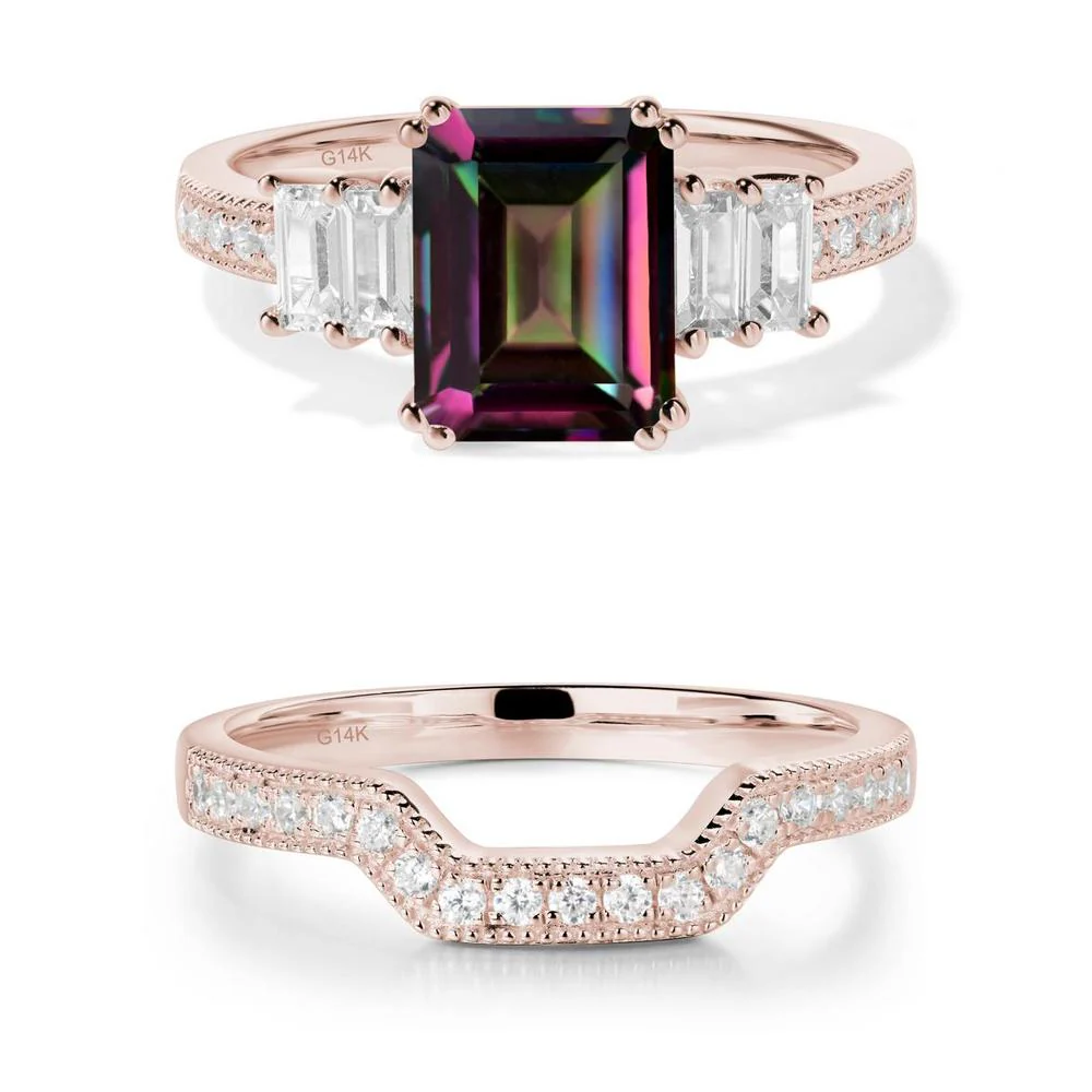 Mystic Topaz Double Prong Engagement Ring - Image 25