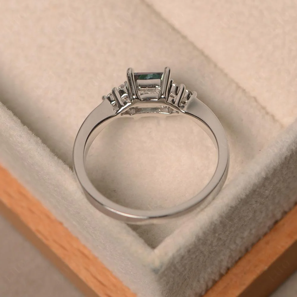 Princess Cut Mystic Topaz Petite Ring - Image 31