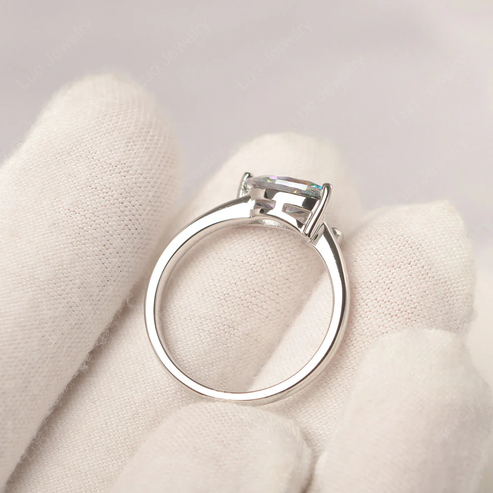 Mystic Topaz Swan Engagement Ring - Image 3