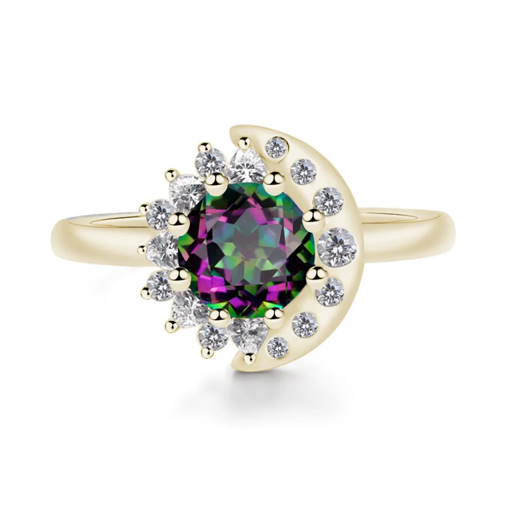Mystic Topaz Sun and Moon Ring - Image 3