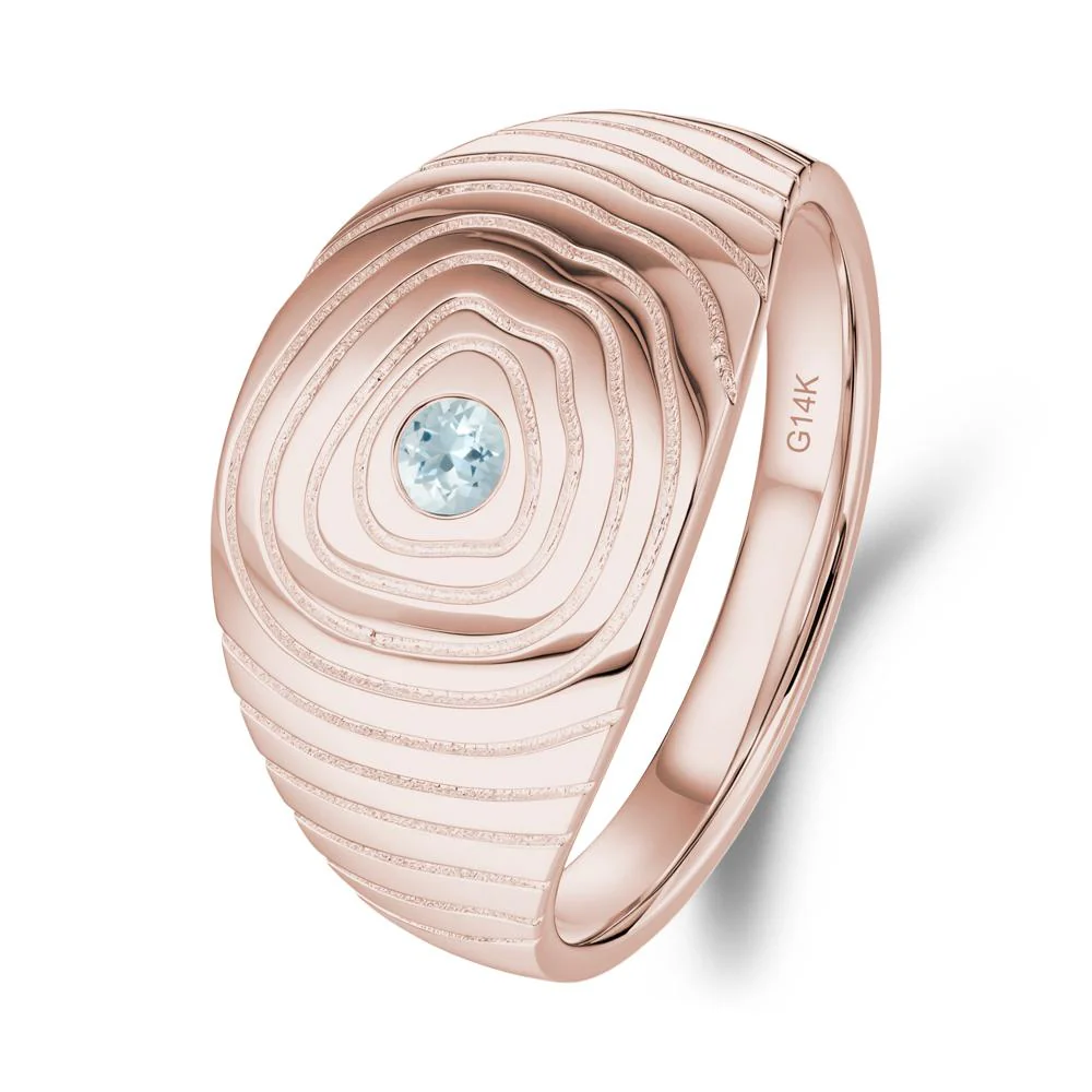 Natural Inspired Aquamarine Ring - Image 2