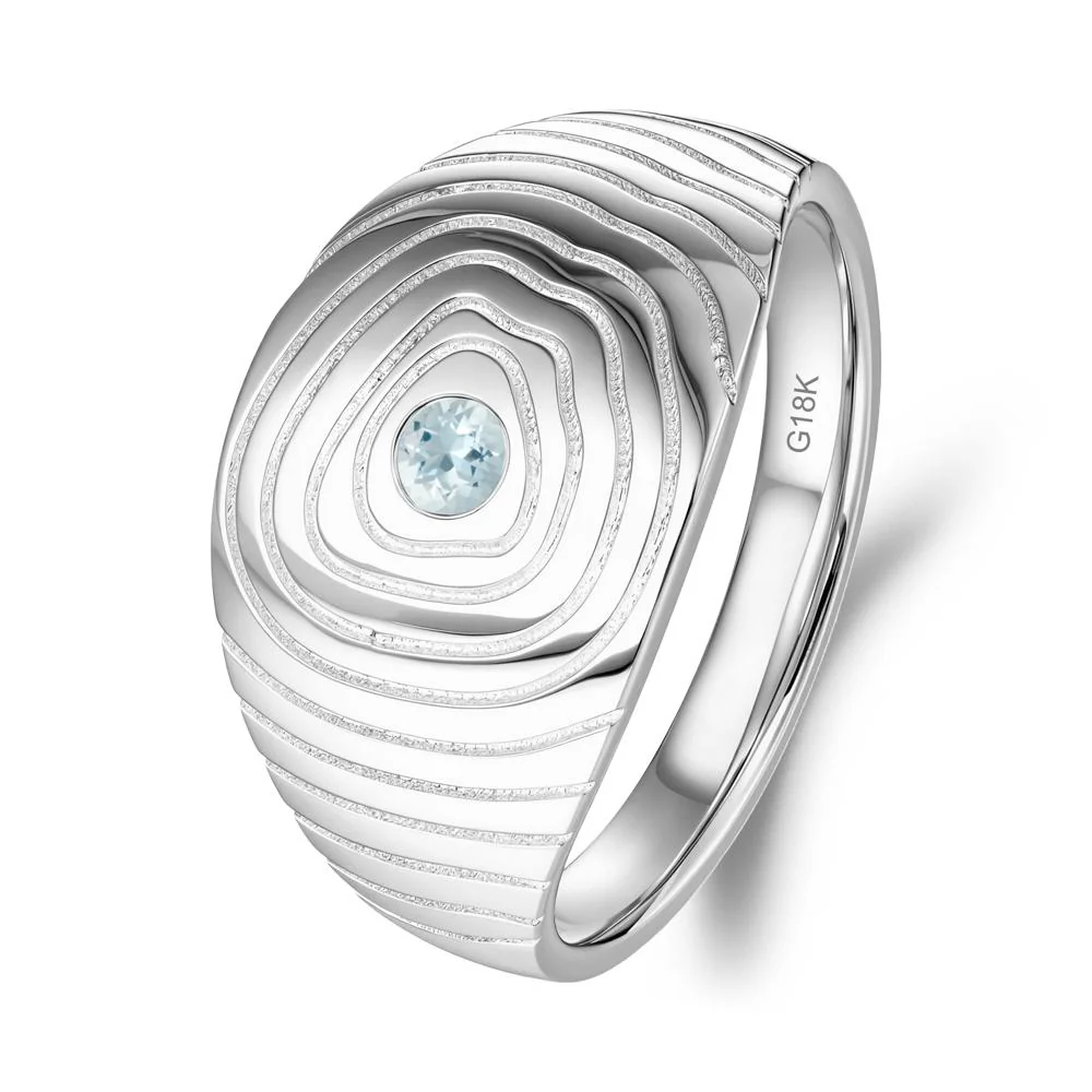 Natural Inspired Aquamarine Ring - Image 3