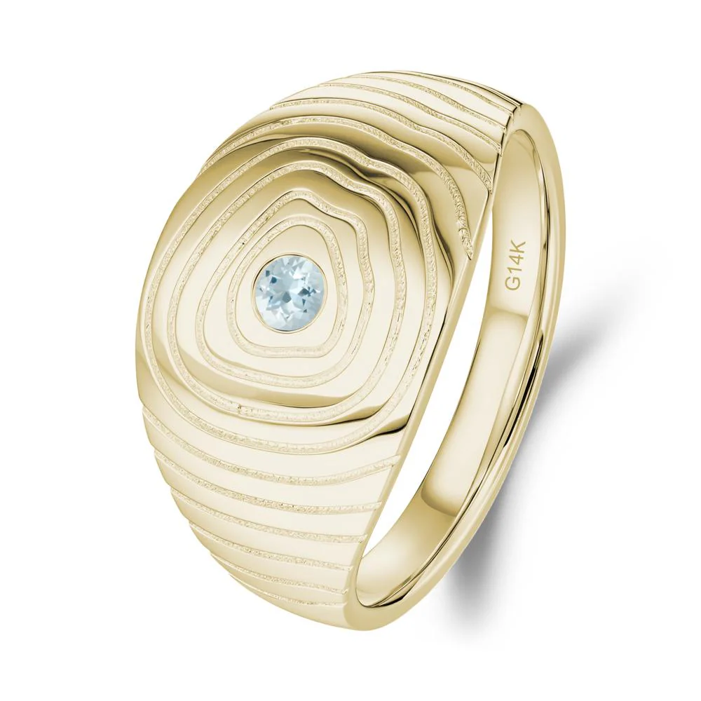 Natural Inspired Aquamarine Ring - Image 4