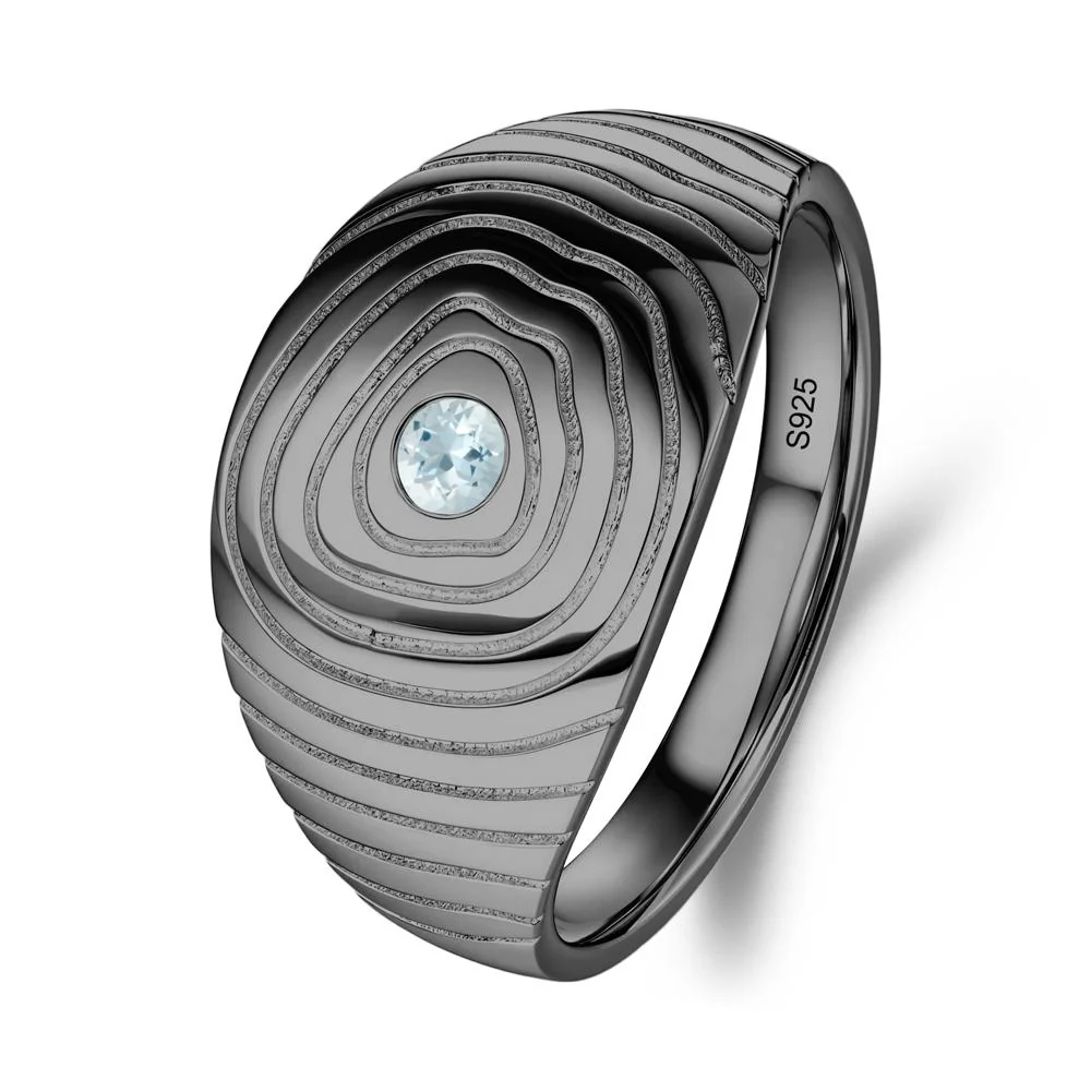 Natural Inspired Aquamarine Ring - Image 9