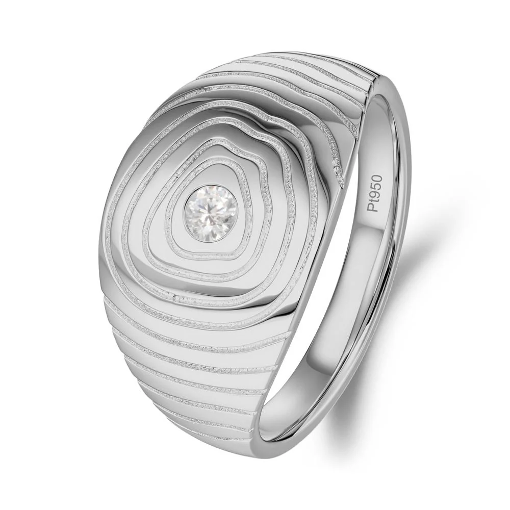 Natural Inspired Cubic Zirconia Ring