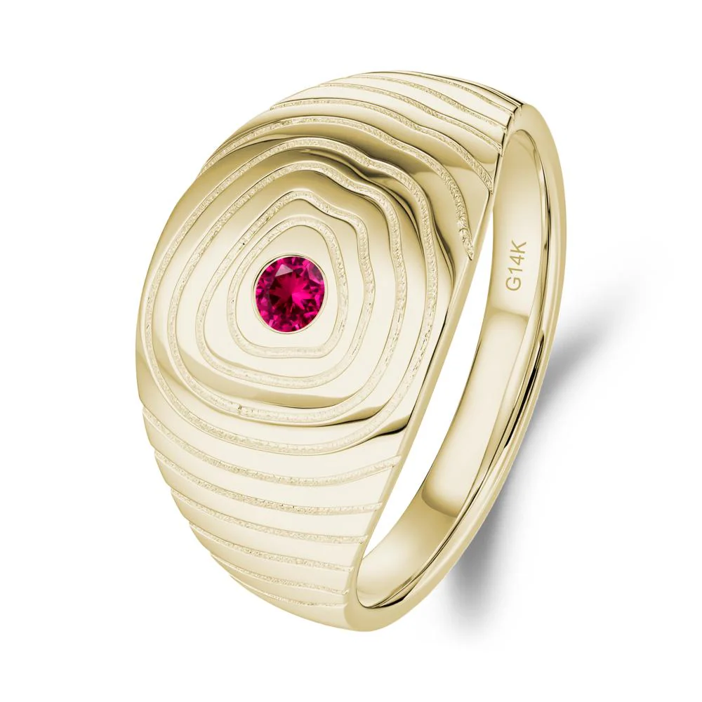 Natural Inspired Ruby Ring