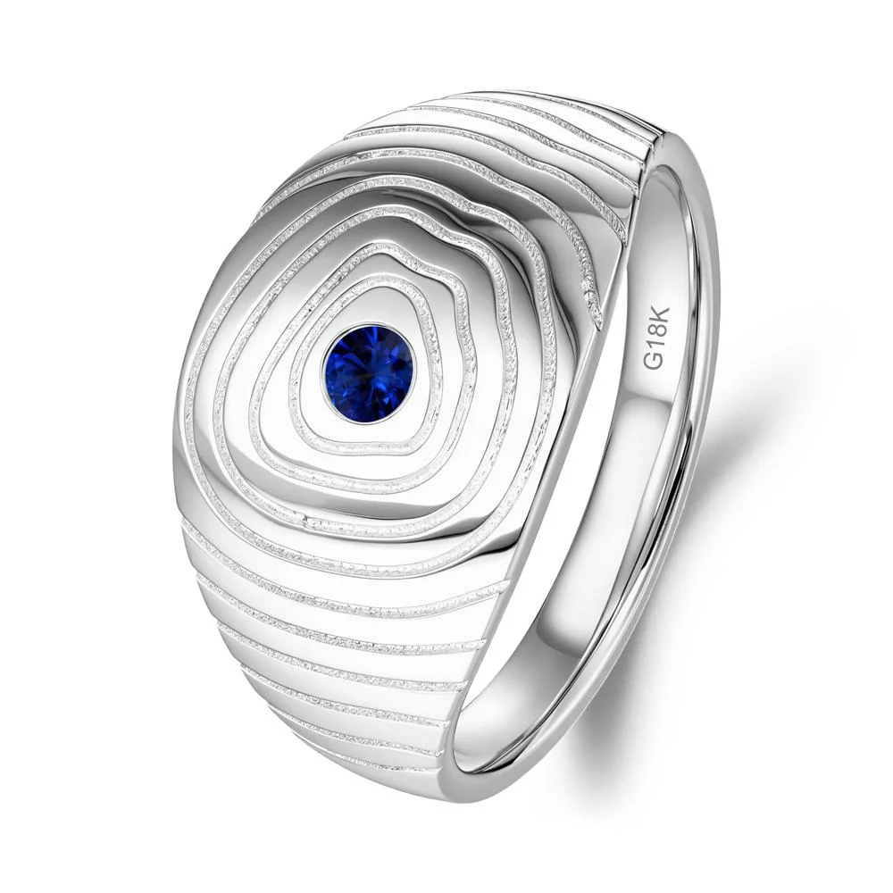Natural Inspired Sapphire Ring - Image 2