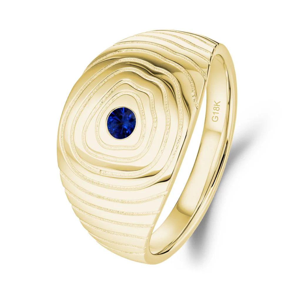 Natural Inspired Sapphire Ring - Image 3