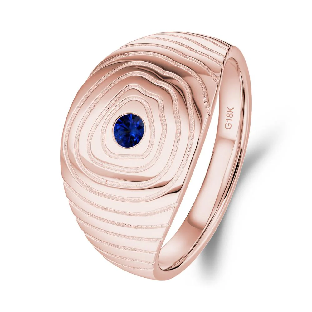 Natural Inspired Sapphire Ring - Image 6