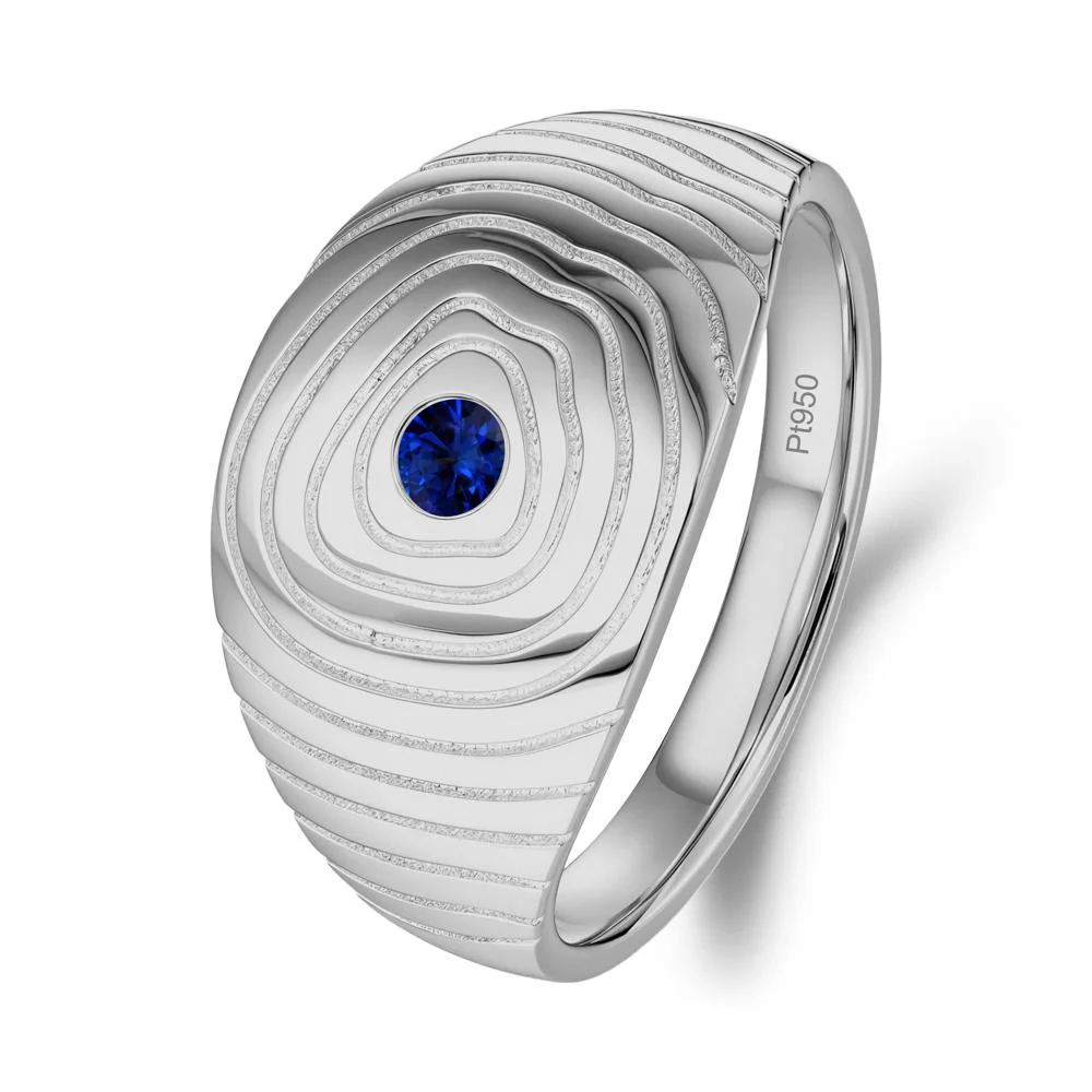 Natural Inspired Sapphire Ring - Image 7