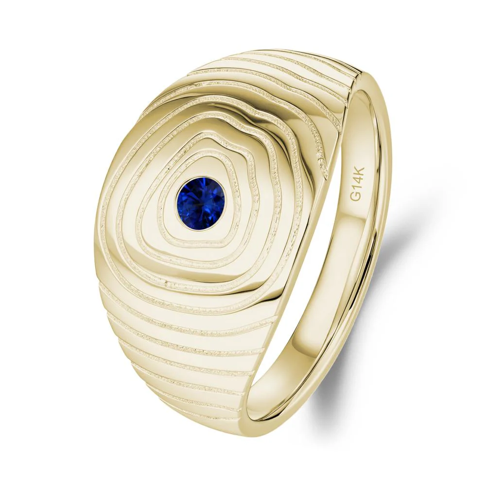 Natural Inspired Sapphire Ring - Image 8