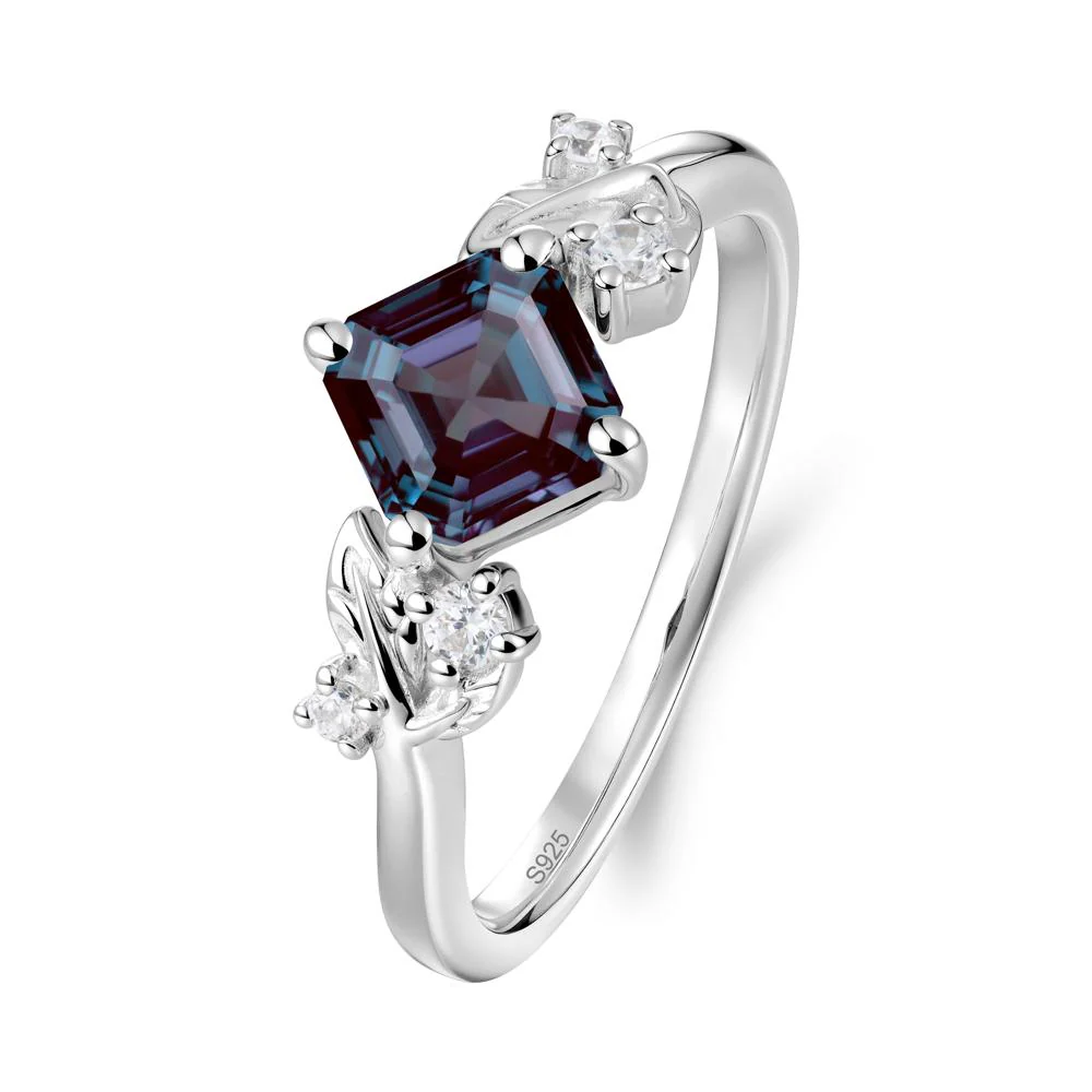 Nature Inspired Alexandrite Promise Ring - Image 3