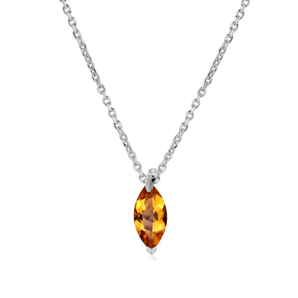 Nature Inspired Leaf Citrine Necklace - Image 8