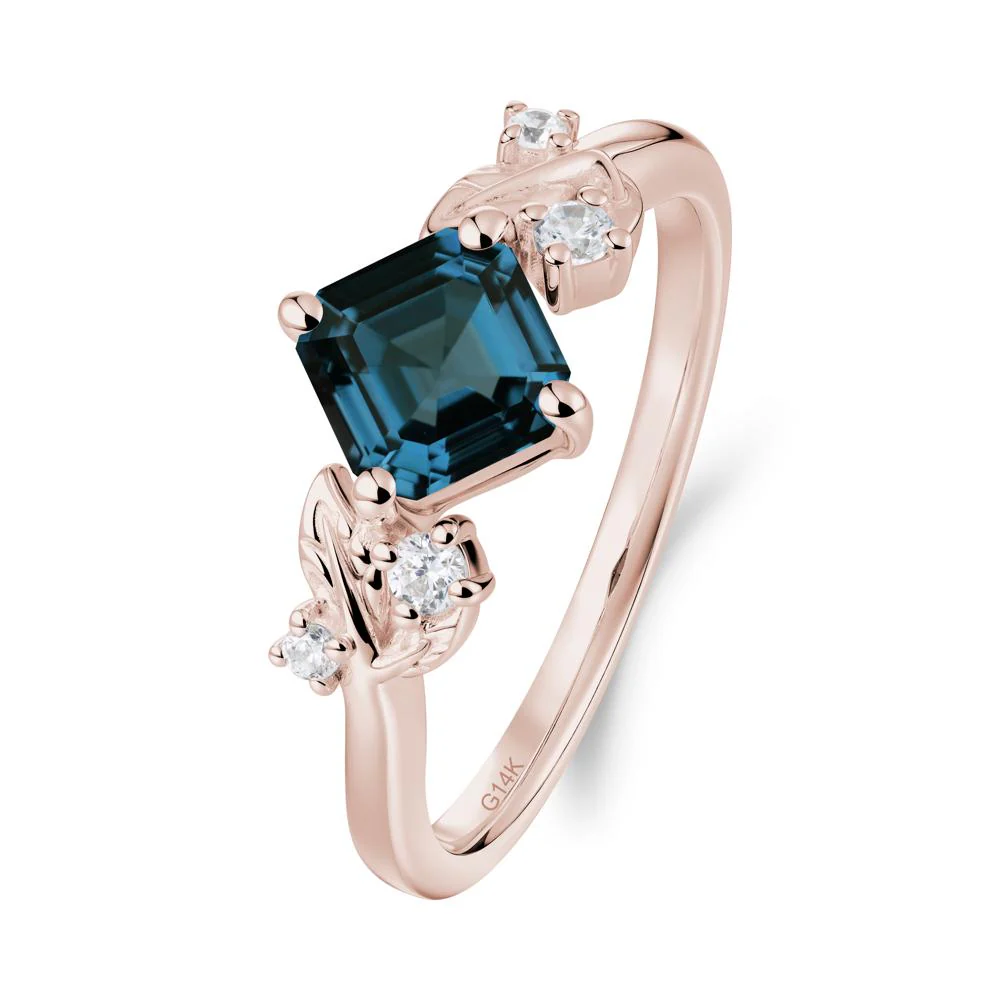 Nature Inspired London Blue Topaz Promise Ring - Image 3