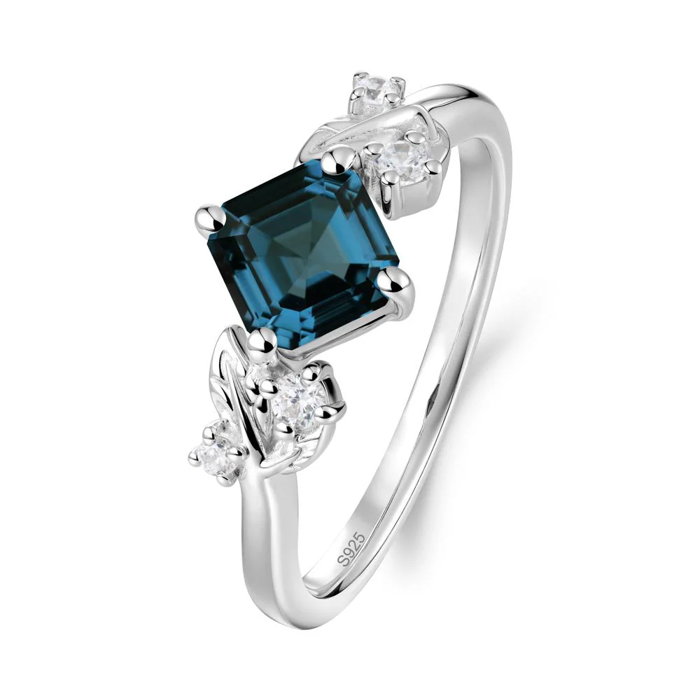 Nature Inspired London Blue Topaz Promise Ring - Image 5