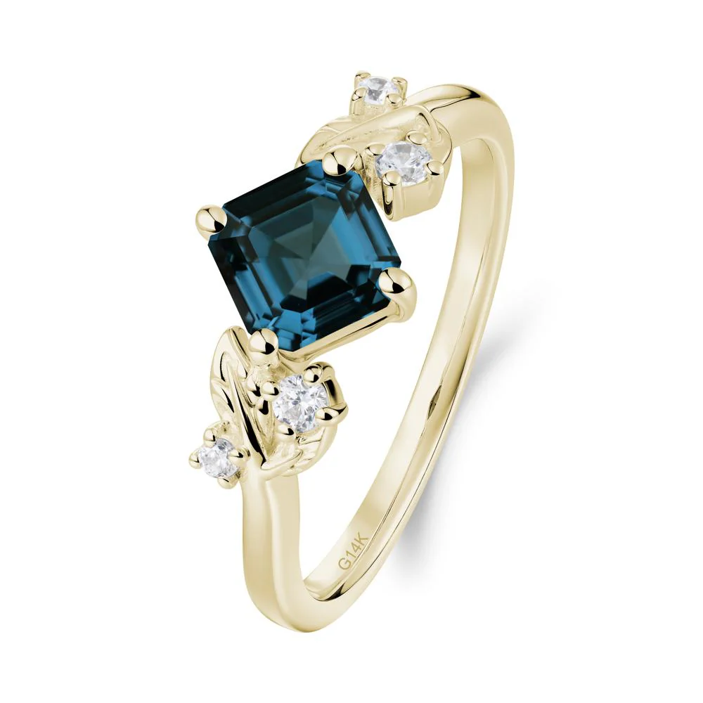 Nature Inspired London Blue Topaz Promise Ring - Image 6
