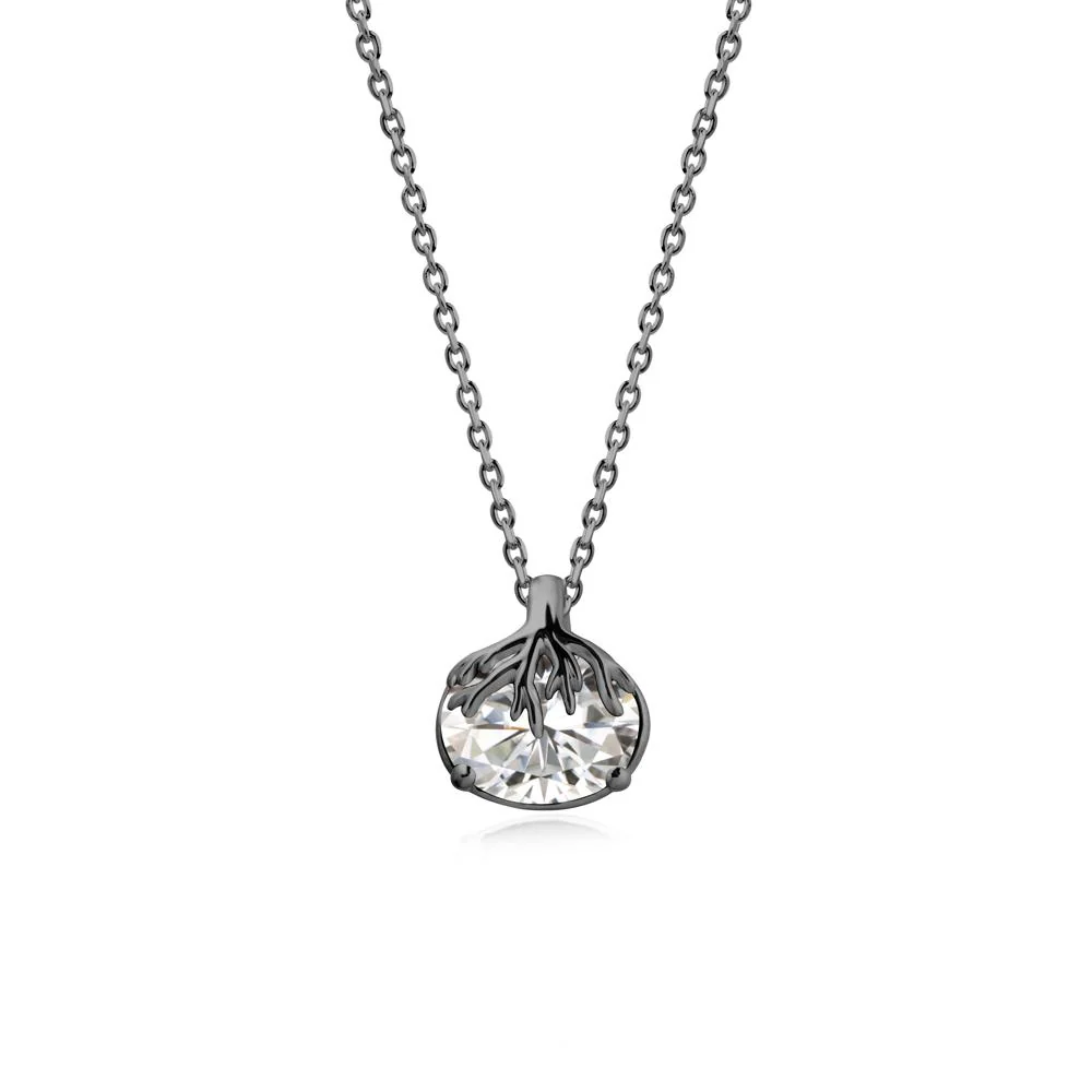 Nature Inspired Oval Moissanite Necklace - Image 7