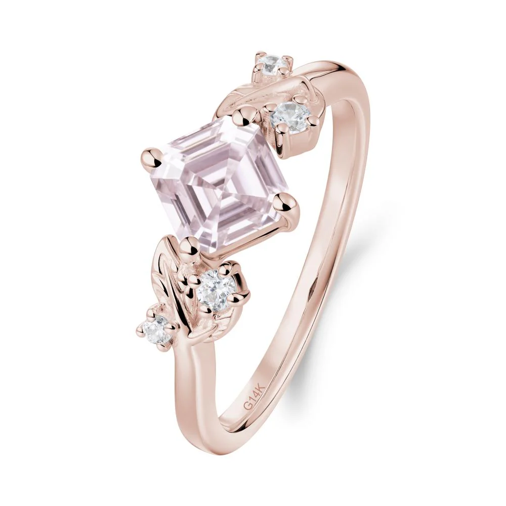 Nature Inspired Pink Cubic Zirconia Promise Ring - Image 3