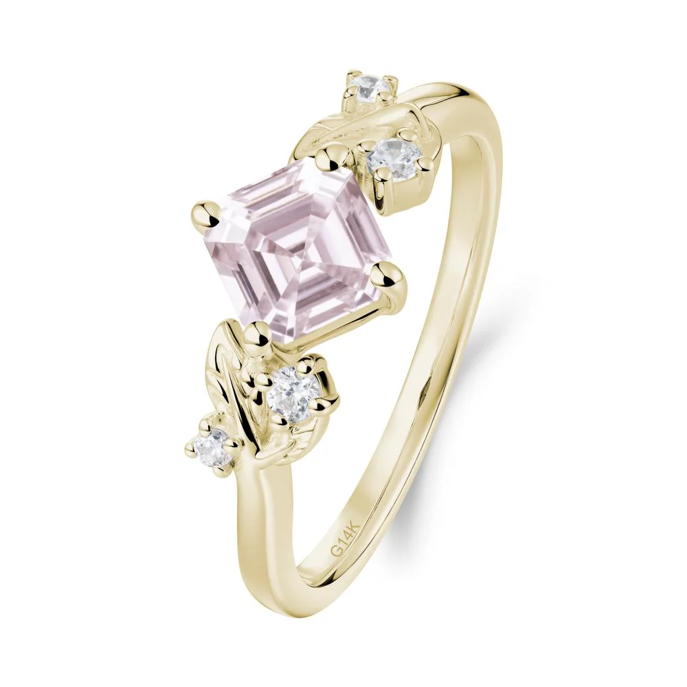 Nature Inspired Pink Cubic Zirconia Promise Ring - Image 4