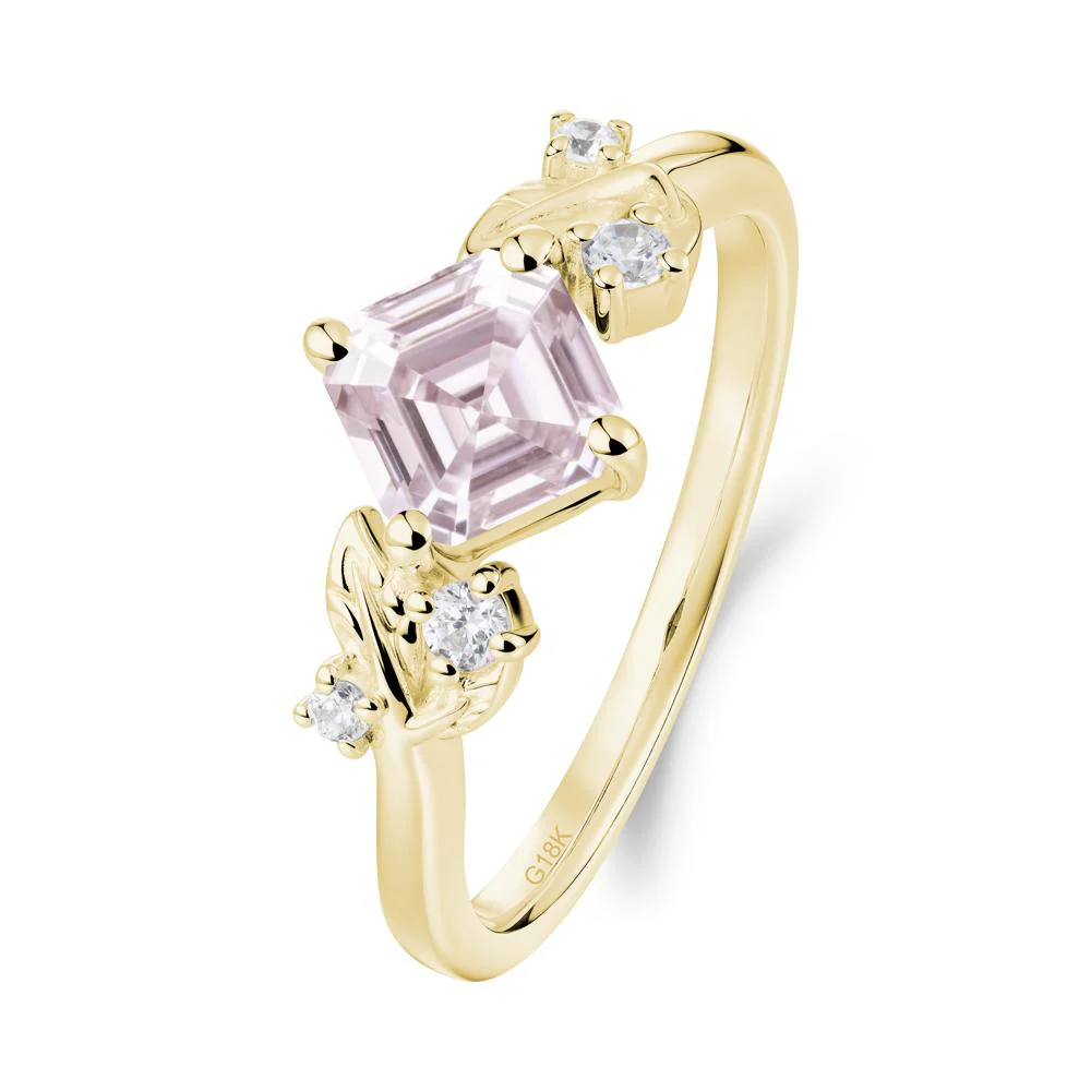 Nature Inspired Pink Cubic Zirconia Promise Ring - Image 5