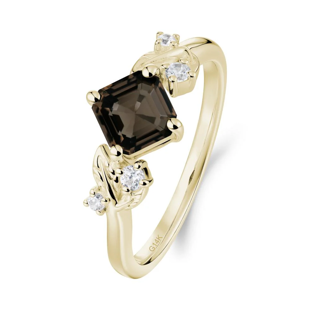 Nature Inspired Smoky Quartz Promise Ring