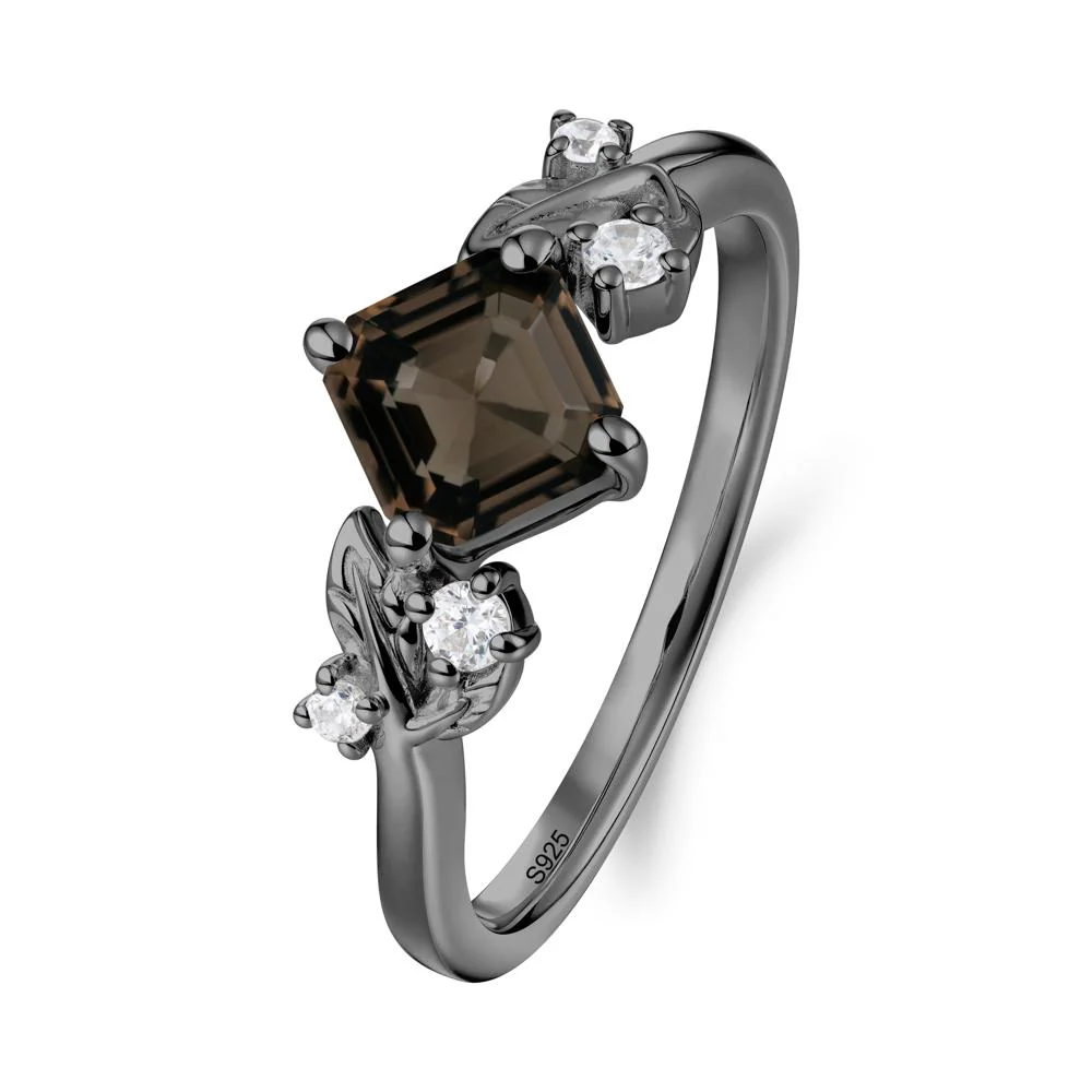 Nature Inspired Smoky Quartz Promise Ring - Image 3