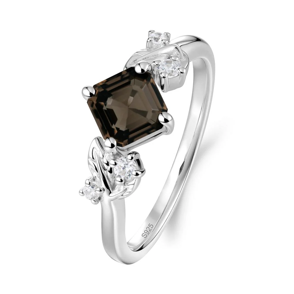 Nature Inspired Smoky Quartz Promise Ring - Image 8