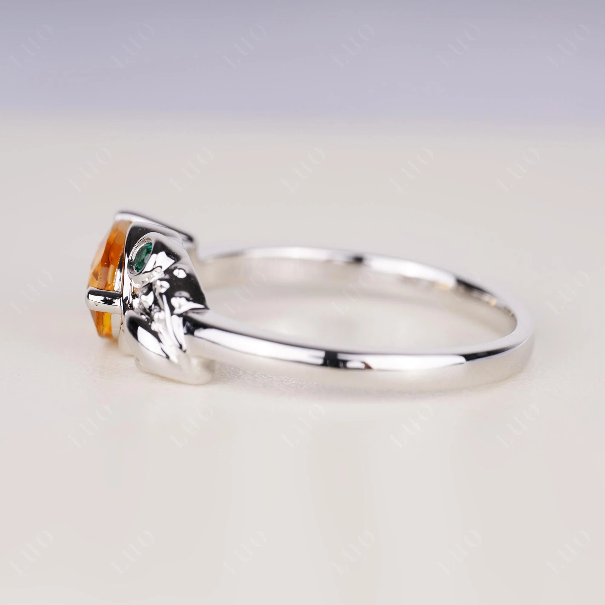 Nature Inspired Toad Citrine Ring - Image 13
