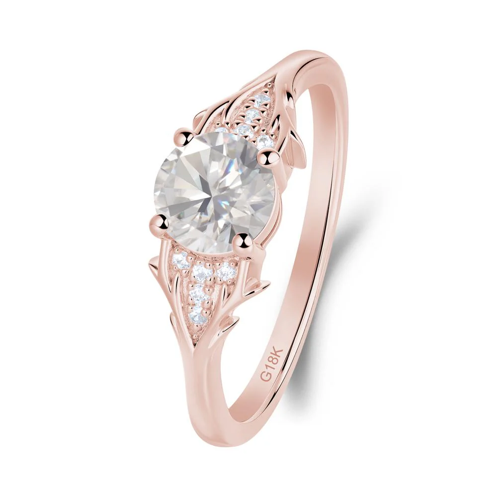 Nature Inspired Twig Textures Cubic Zirconia Ring - Image 2
