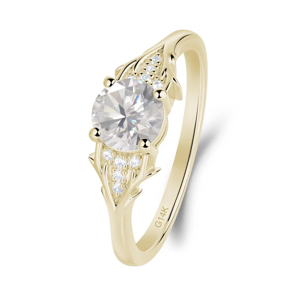 Nature Inspired Twig Textures Cubic Zirconia Ring - Image 7