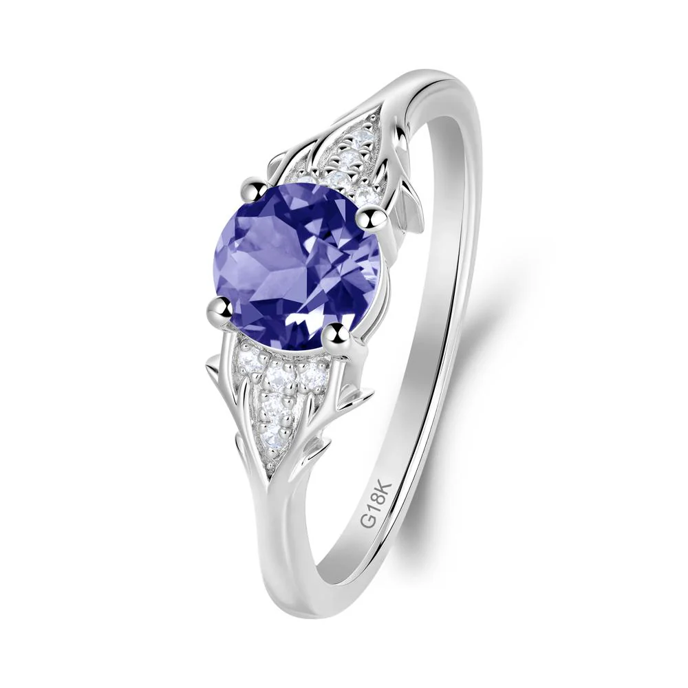 Nature Inspired Twig Textures Tanzanite Ring - Image 4
