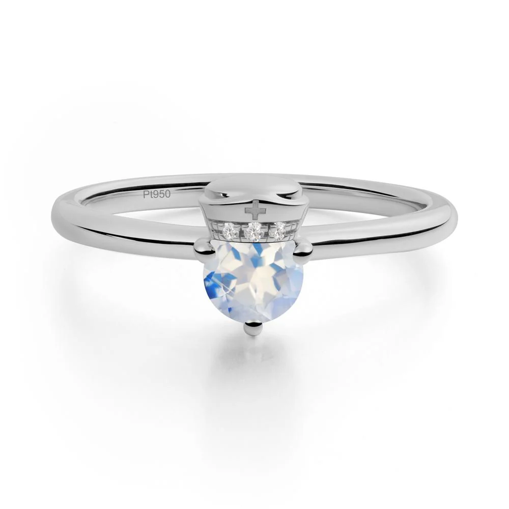 Nurse Cap Inspired Moonstone Ring - Image 3