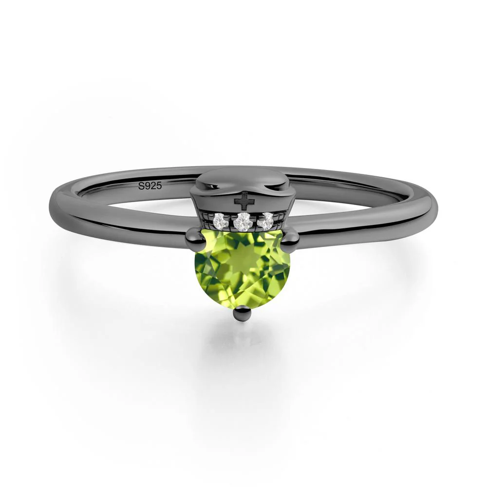 Nurse Cap Inspired Peridot Ring - Image 2