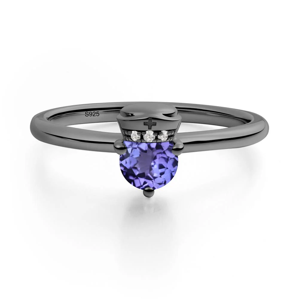 Nurse Cap Inspired Tanzanite Ring - Image 6