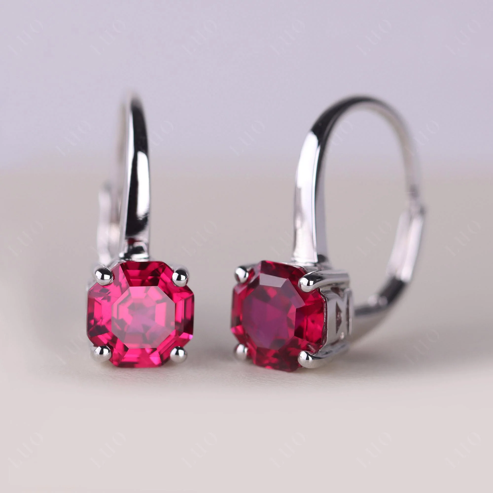 Ruby Leverback Earrings - Image 10